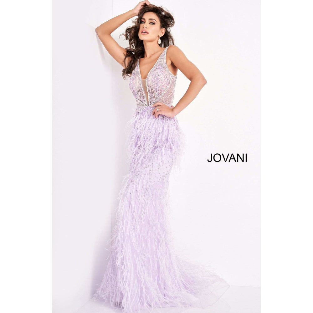 Jovani 03023 Sheer Embellished Bodice ...